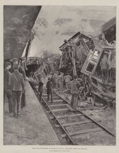 El desastre ferroviario en Slough el 16 de junio, la escena después de la colisión de Henry Charles Seppings Wright